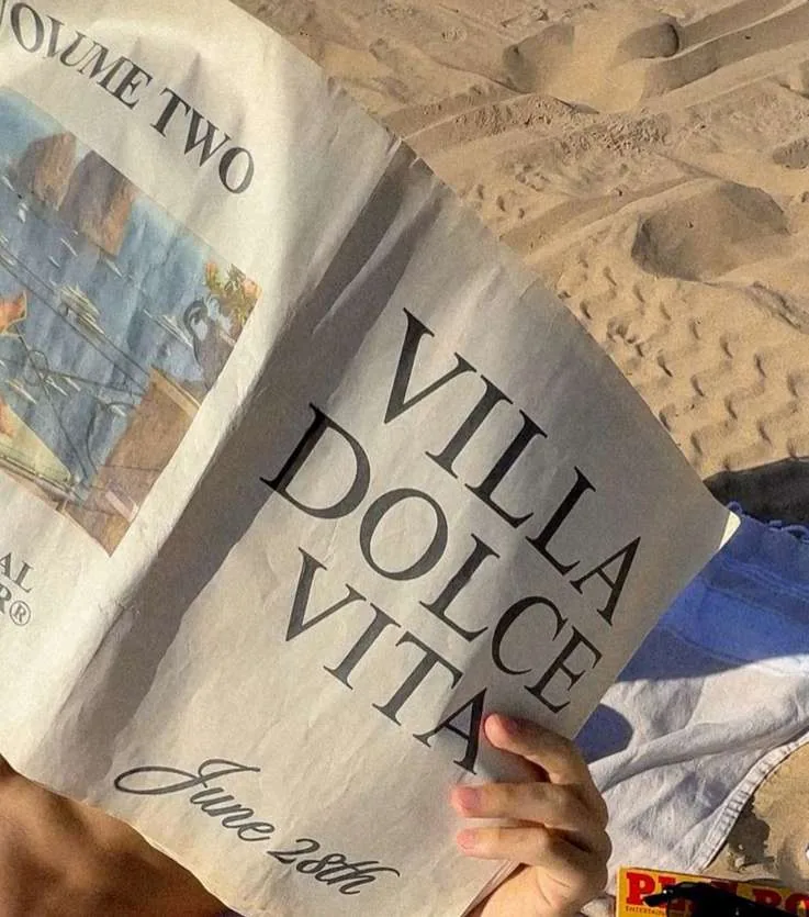 Reading by the sea at the Beach Club